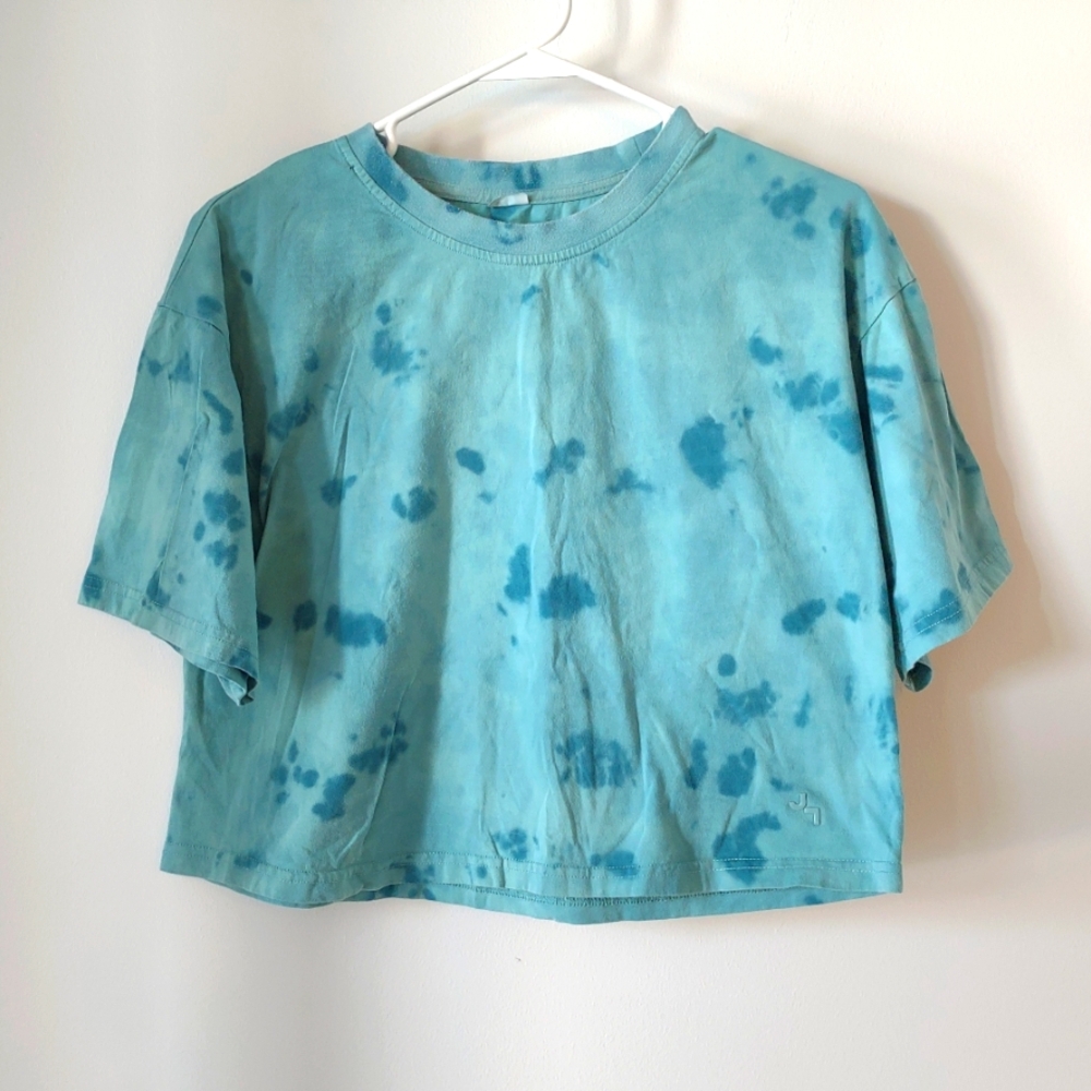 JoyLab blue littles t-shirt, cropped - S